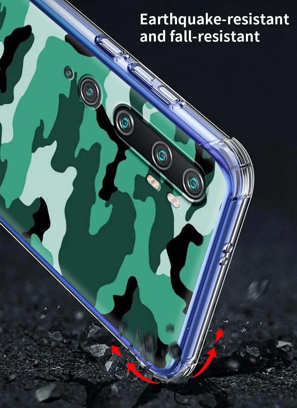 Luxury Army Camouflage Airbag Phone Case for Xiaomi 9T Pro Note 10 Lite Pro 5G CC9E A2 Poco X2 M2 F2 Pro X3 NFC 10T Lite Shell
Luxury Army Camouflage Airbag Phone Case for Xiaomi 9T Pro Note 10 Lite Pro 5G CC9E A2 Poco X2 M2 F2 Pro X3 NFC 10T Lite Shell
