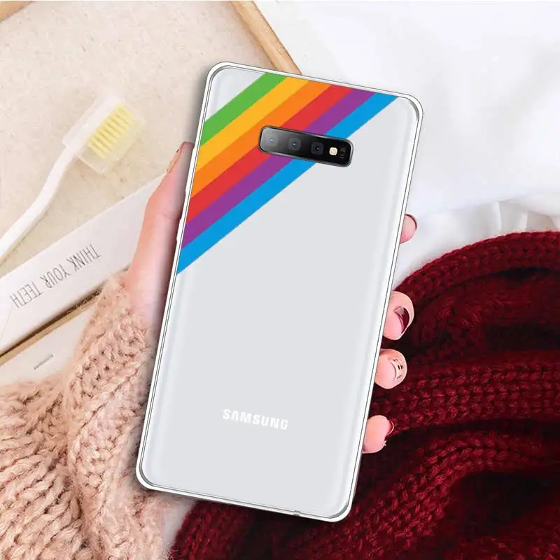 Rainbow stripes simple Phone Case Transparent For Samsung Galaxy A 71 21s S note 8 9 10 plus 20 ultra custom protective shell
Rainbow stripes simple Phone Case Transparent For Samsung Galaxy A 71 21s S note 8 9 10 plus 20 ultra custom protective shell