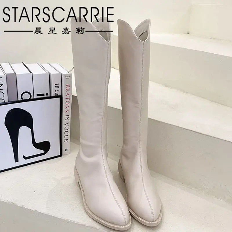 Knight boots women's autumn and winter 2021 new pointed high riding boots British style side zipper leather boots
Knight boots women's autumn and winter 2021 new pointed high riding boots British style side zipper leather boots