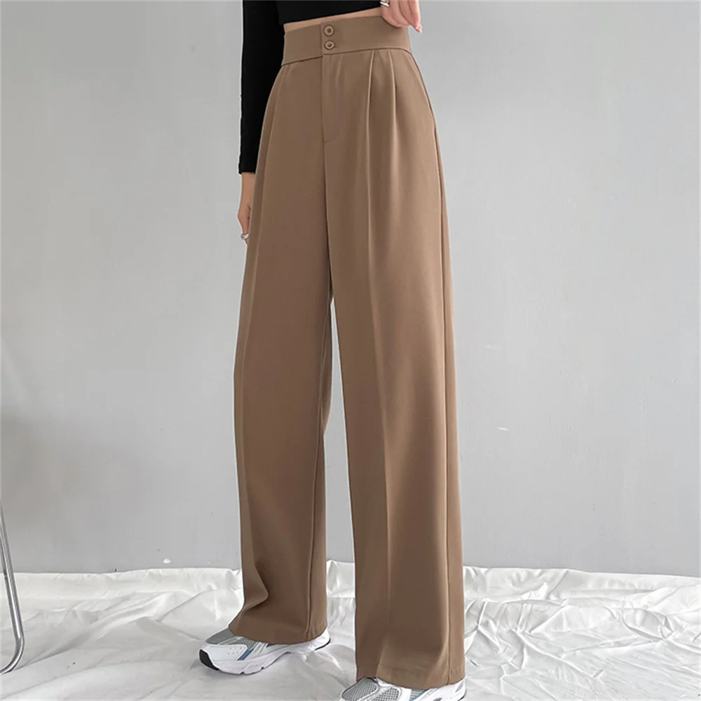 HziriP 2021 Straight Trousers High Waist All Match Minimalist Bottom Autumn OL Solid Casual Chic Cotton Streetwear Women Loose
HziriP 2021 Straight Trousers High Waist All Match Minimalist Bottom Autumn OL Solid Casual Chic Cotton Streetwear Women Loose