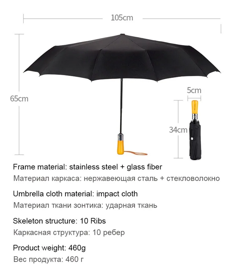 Business Umbrella Men Luxurious Wooden Handle Auto Open Close Windproof Frame Single Canopy Travel Automatic Folding Umbrella
Business Umbrella Men Luxurious Wooden Handle Auto Open Close Windproof Frame Single Canopy Travel Automatic Folding Umbrella