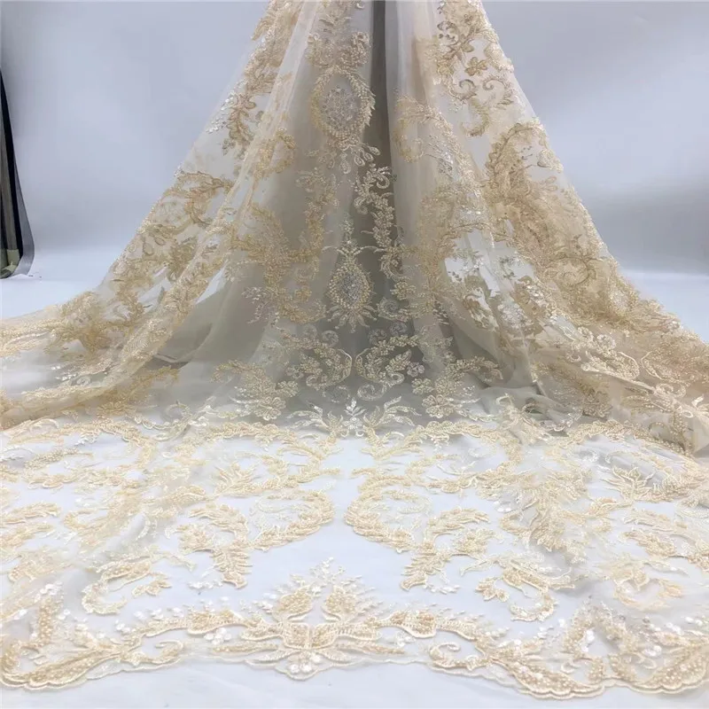 Madison Embroidery Beaded Lace Fabric African French Tulle Lace with Beads Skyblue Handmade Beads Lace Fabrics for Women Dresses
Madison Embroidery Beaded Lace Fabric African French Tulle Lace with Beads Skyblue Handmade Beads Lace Fabrics for Women Dresses