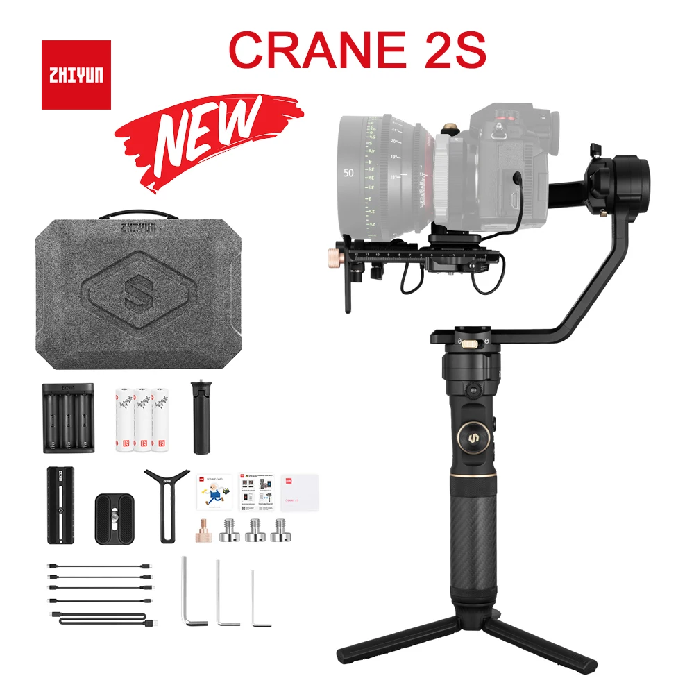 Zhiyun Crane 2S 3-Axis Handheld Gimbal Stabilizer for Canon Sony Nikon DSLR Camera Crane2S Bluetooth 5.0 With Battery Tripod
Zhiyun Crane 2S 3-Axis Handheld Gimbal Stabilizer for Canon Sony Nikon DSLR Camera Crane2S Bluetooth 5.0 With Battery Tripod