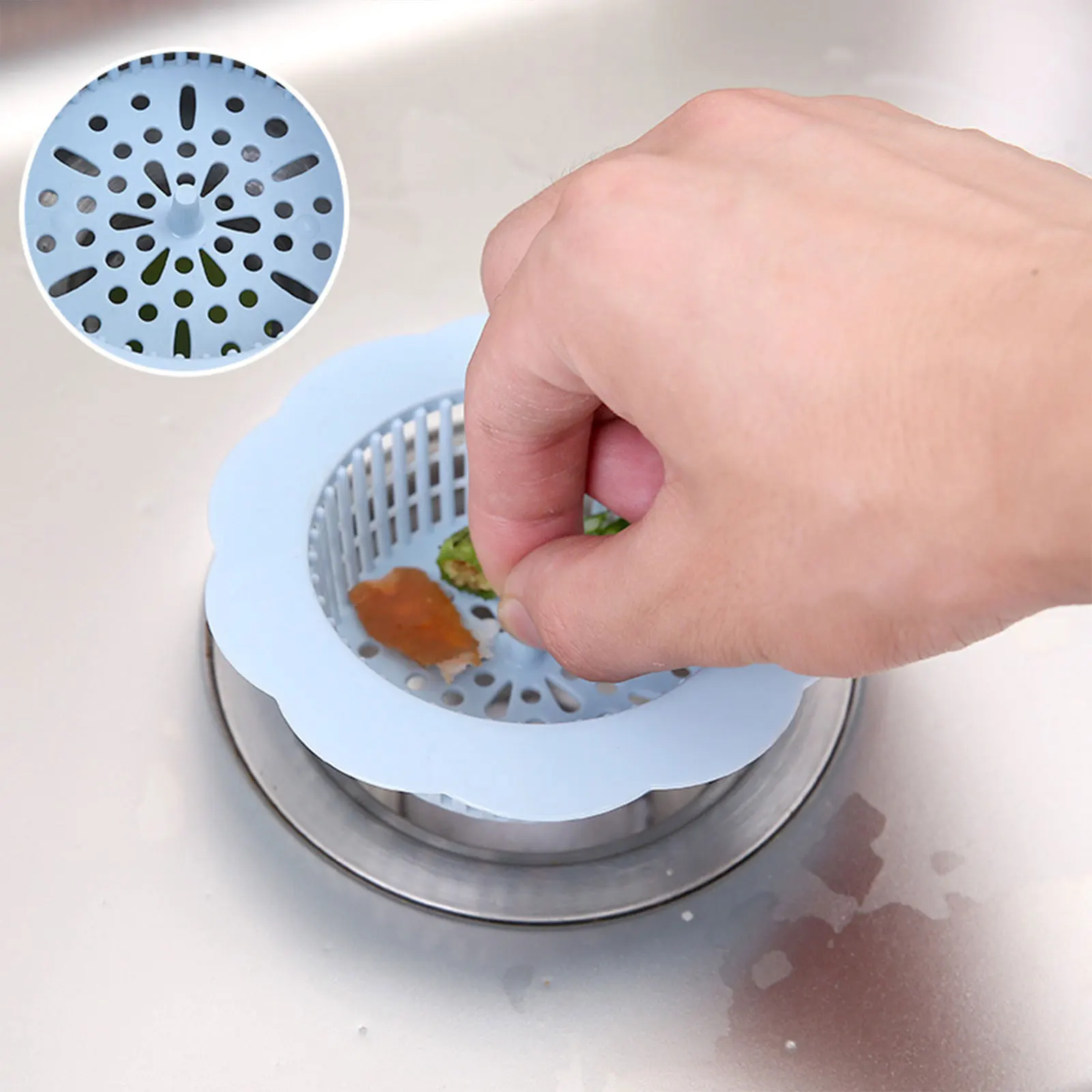 1PCS Plum shape Silicone Sink Strainer Waste Plug Sink Filter Waste Collector Kitchen Bathroom Accessories Colanders & Strainers
1PCS Plum shape Silicone Sink Strainer Waste Plug Sink Filter Waste Collector Kitchen Bathroom Accessories Colanders & Strainers