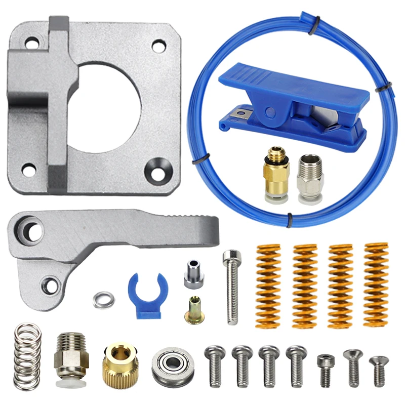 Upgrade 3D Printer Kit Metal MK8 Extruder Feeder Capricorn PTFE Tubing Pneumatic Couplers Bed-Level Spring for Ender 3/ 5 CR-10
Upgrade 3D Printer Kit Metal MK8 Extruder Feeder Capricorn PTFE Tubing Pneumatic Couplers Bed-Level Spring for Ender 3/ 5 CR-10