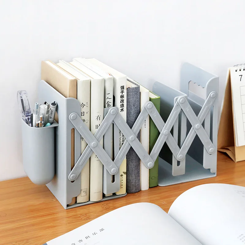 Adjustable Bookend Book Holder Retractable Book Stand Multi Compartments with Pen Holder Desktop Organizer Home Office B
Adjustable Bookend Book Holder Retractable Book Stand Multi Compartments with Pen Holder Desktop Organizer Home Office B