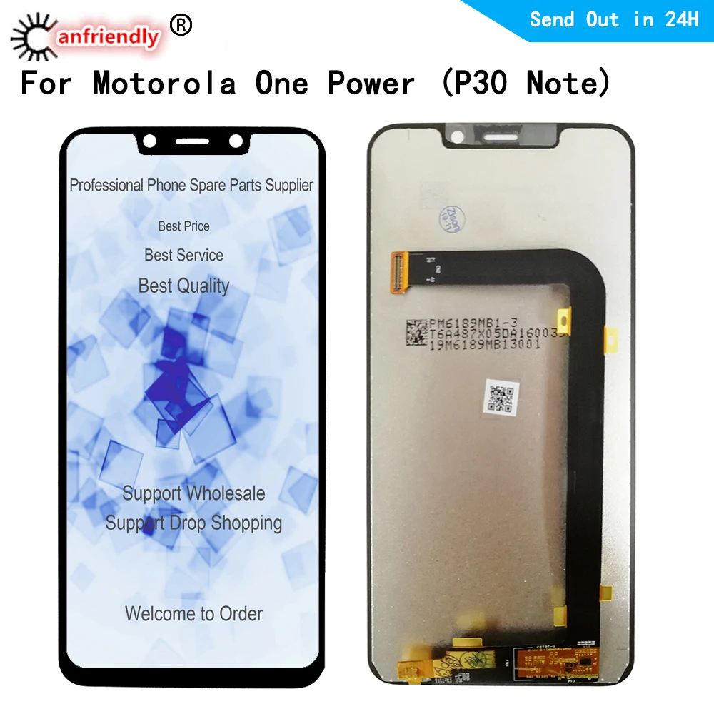 LCD For Motorola One Power Moto P30 Note LCD Display Touch Panel Screen sensor Digitizer Assembly For Motorola One Power LCDs
LCD For Motorola One Power Moto P30 Note LCD Display Touch Panel Screen sensor Digitizer Assembly For Motorola One Power LCDs