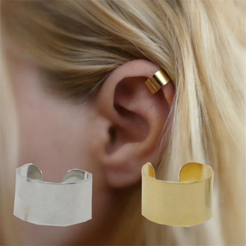 

1PC Punk Gold Metal Ear Cuff Ear Clip for Women No Pierced C Shape Geometric Small Earcuff Ear Wrap Earcuff Clips Jewelry