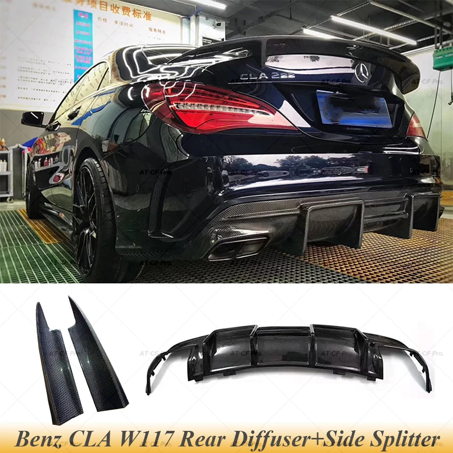W117 Carbon Fiber Car Styling Rear Bumper Diffuser Lip For Benz CLA W117 C117 CLA200 CLA250 Sport CLA45 AMG 2013-2019 Car
W117 Carbon Fiber Car Styling Rear Bumper Diffuser Lip For Benz CLA W117 C117 CLA200 CLA250 Sport CLA45 AMG 2013-2019 Car