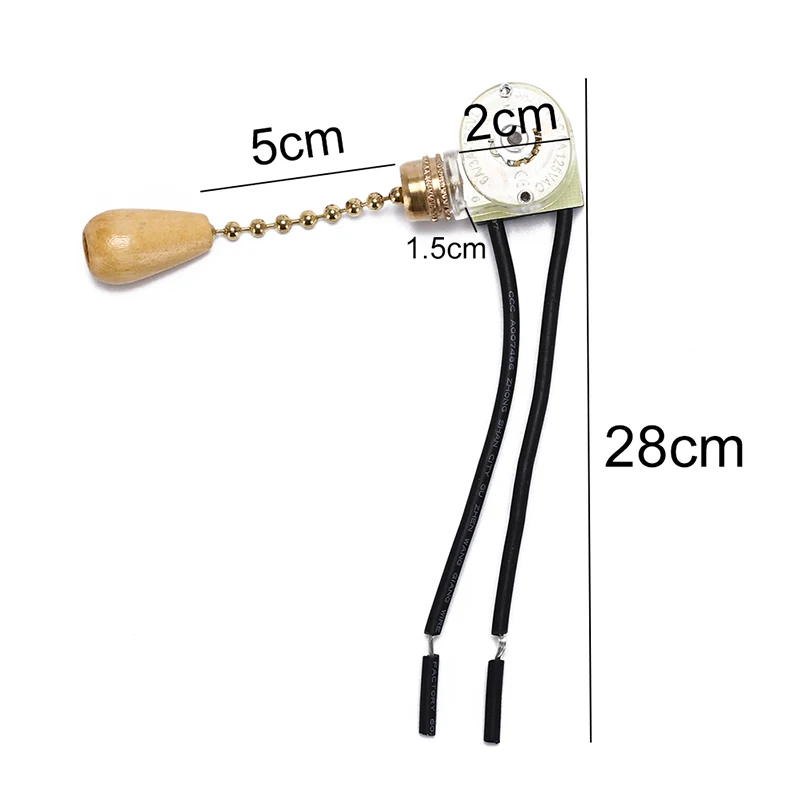 4PCS Wall Light Pull Switch Home Ceiling Fan Lamp Universal Pull Chain Cord Switch Replacement Tools,Voltage 3A/250V, 6A/125V
4PCS Wall Light Pull Switch Home Ceiling Fan Lamp Universal Pull Chain Cord Switch Replacement Tools,Voltage 3A/250V, 6A/125V