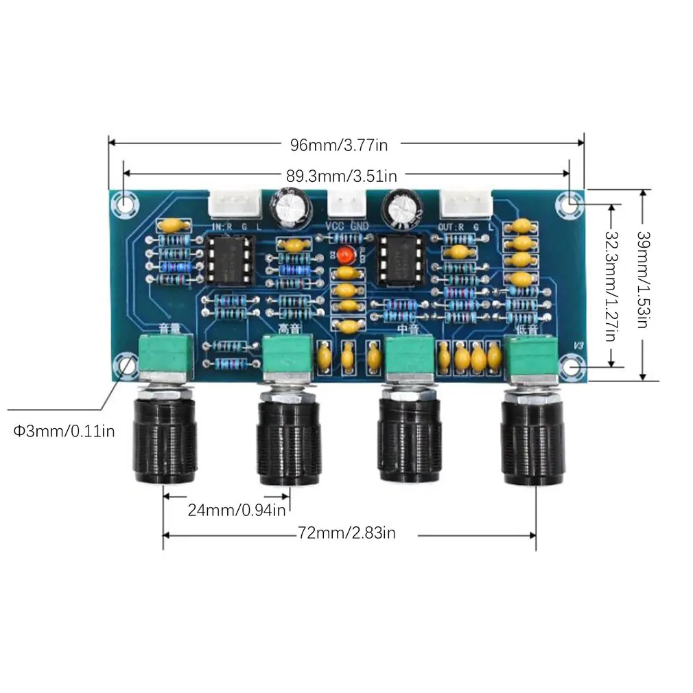 XH-A901 NE5532 Tone Board preamp Pre-amp With treble bass volume adjustment pre-amplifier Tone Controller For amplifier Board
XH-A901 NE5532 Tone Board preamp Pre-amp With treble bass volume adjustment pre-amplifier Tone Controller For amplifier Board