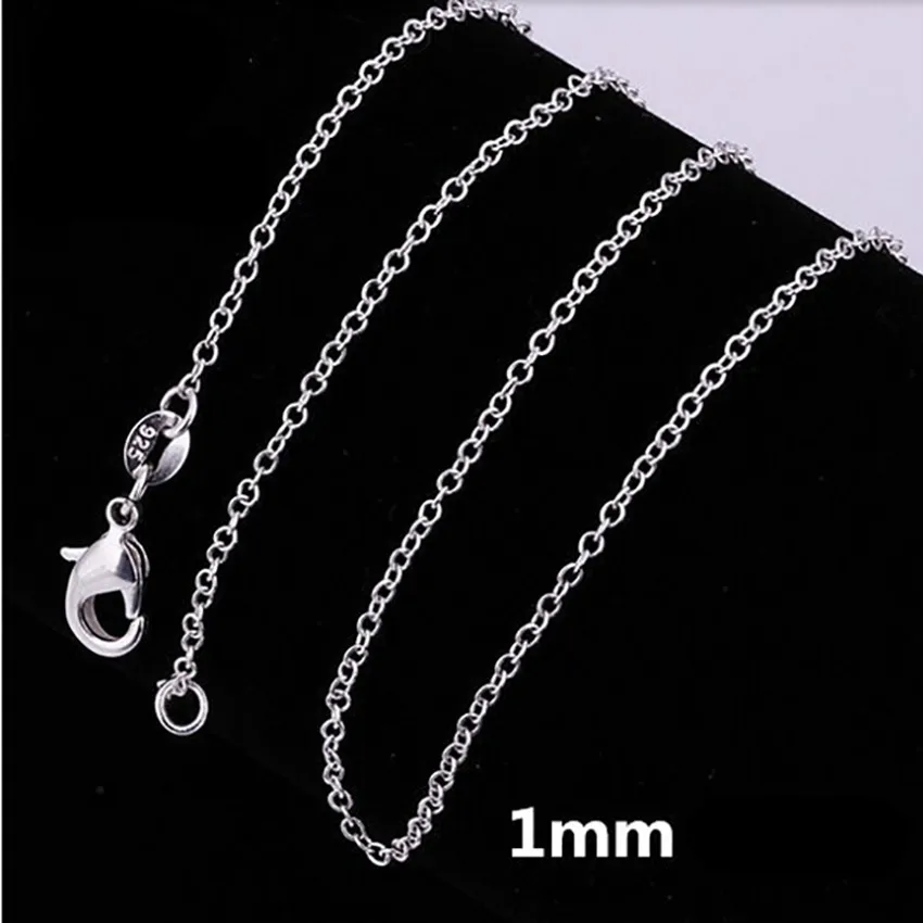 wholesale high quality 925 Sterling silver 1MM circle chain necklace for women 45-60CM 10 PCS jewelry fashion party wedding gift
wholesale high quality 925 Sterling silver 1MM circle chain necklace for women 45-60CM 10 PCS jewelry fashion party wedding gift