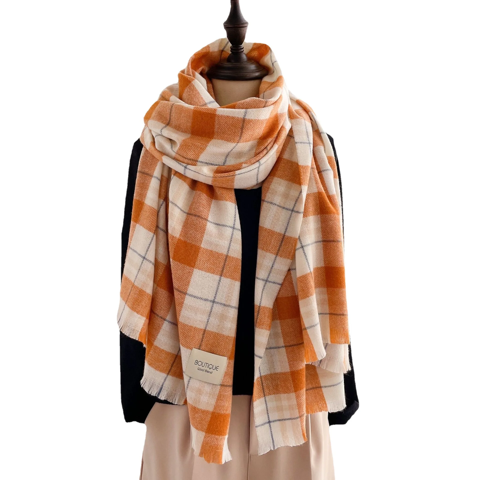 2022 New Women Plaid Scarf Winter Pashmina Shawls Cashmere Thick Wraps Lady Warm Scarves Bufanda Blanket Female Foulard echarpe
2022 New Women Plaid Scarf Winter Pashmina Shawls Cashmere Thick Wraps Lady Warm Scarves Bufanda Blanket Female Foulard echarpe