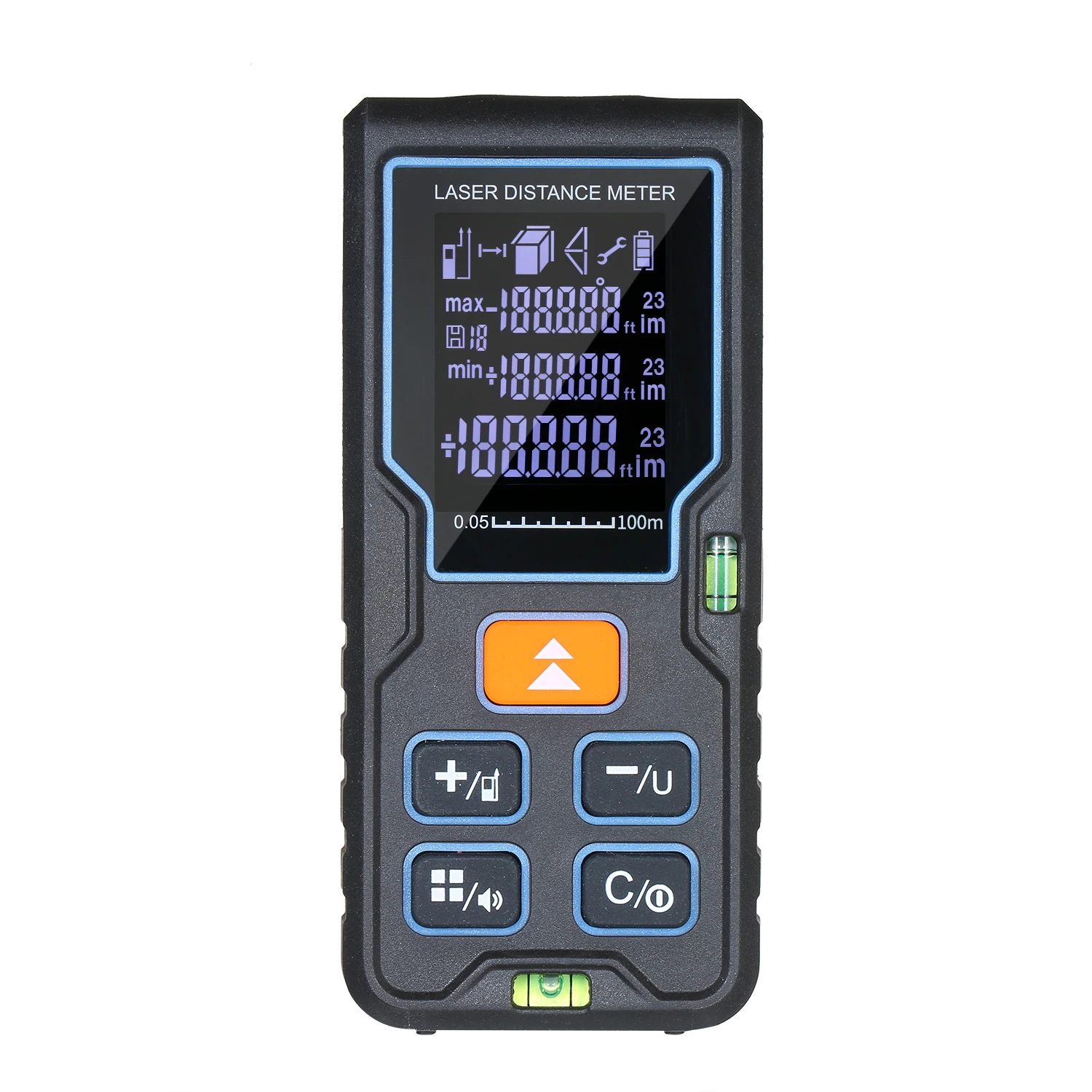 Handheld Range Finder Palm Size Laser Distance Meter Distance Measuring Equipment with Single/Continuous/Area/Volume Mode
Handheld Range Finder Palm Size Laser Distance Meter Distance Measuring Equipment with Single/Continuous/Area/Volume Mode