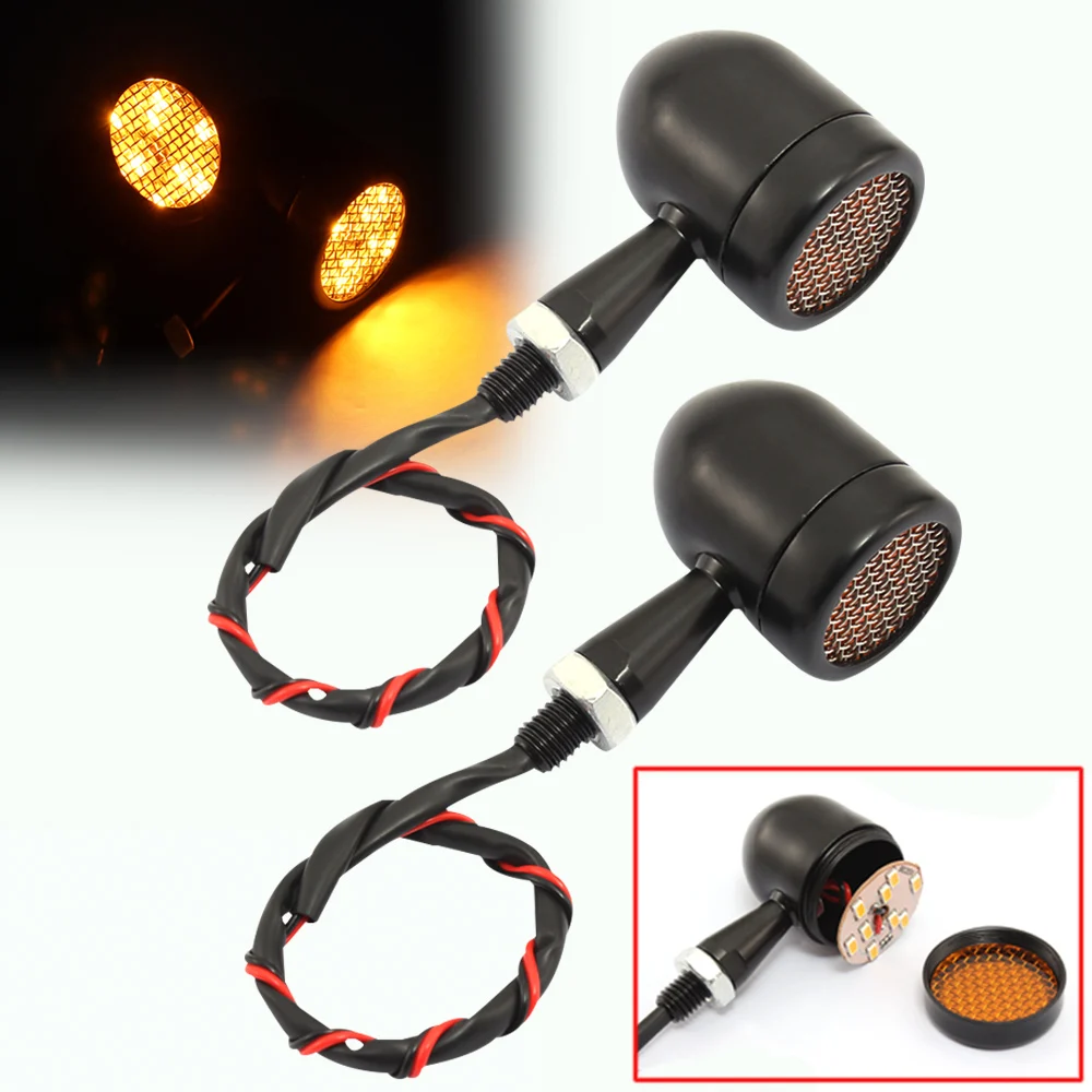 For Harley Chopper Cafe race Custom Universal Retro 12V Turn Signals Light Indicators LED Light Black For Honda Yamaha Suzuki
For Harley Chopper Cafe race Custom Universal Retro 12V Turn Signals Light Indicators LED Light Black For Honda Yamaha Suzuki