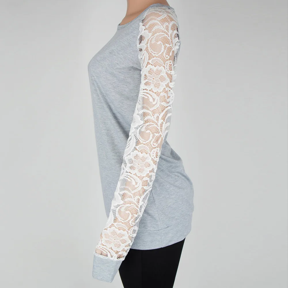 Fashion Womens Casual Lace Long Sleeve Crop O-Neck Pullover T-Shirt Blouse Tops Z327
Fashion Womens Casual Lace Long Sleeve Crop O-Neck Pullover T-Shirt Blouse Tops Z327