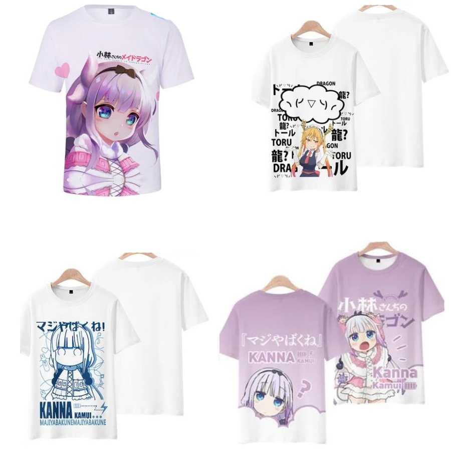 Japan Anime Miss Kobayashi's Dragon Maid 3D T Shirt Women Men Kobayashi San Chi No Maid Dragon Kanna Kamui Tohru Cosplay Costume
Japan Anime Miss Kobayashi's Dragon Maid 3D T Shirt Women Men Kobayashi San Chi No Maid Dragon Kanna Kamui Tohru Cosplay Costume