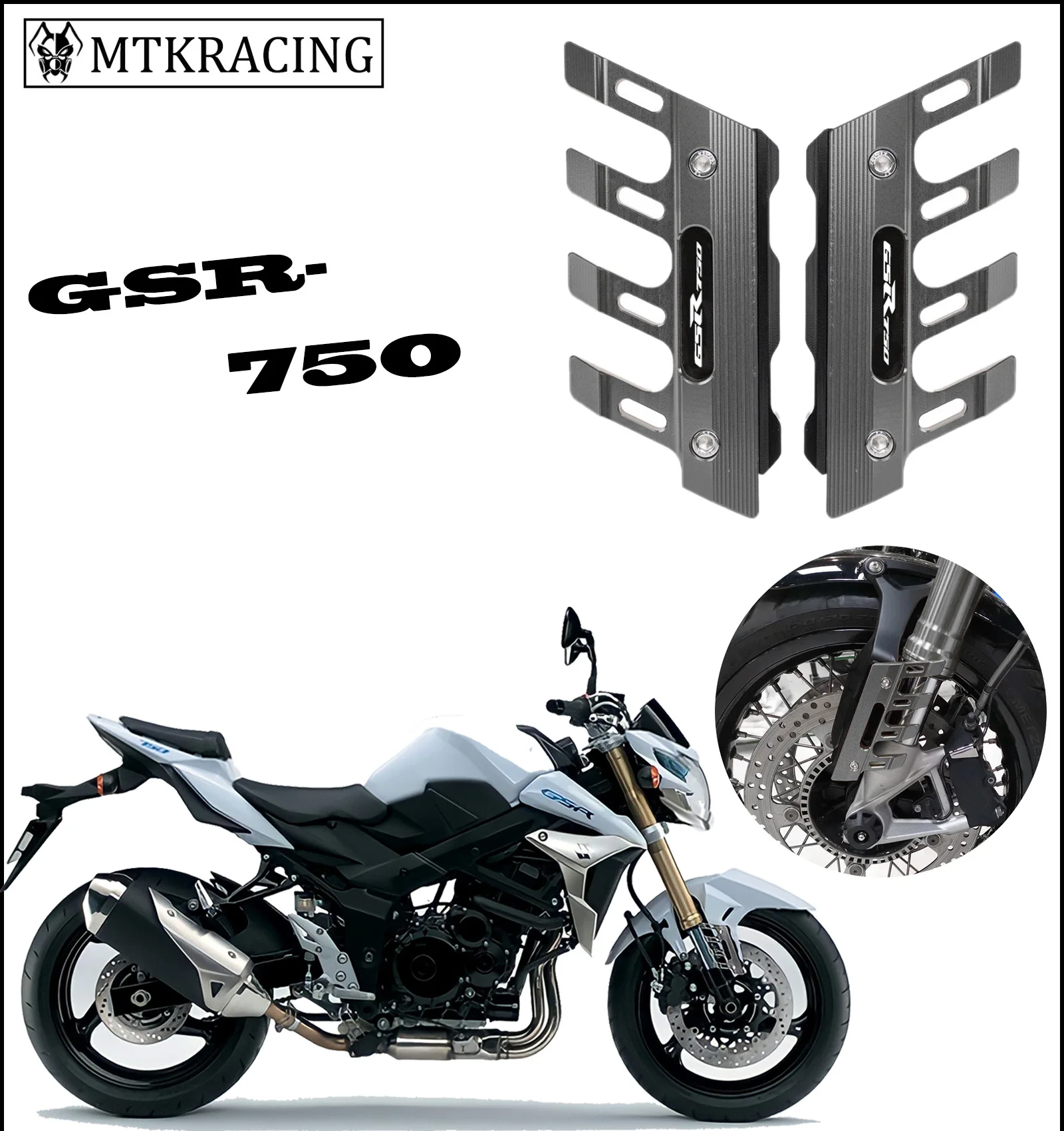 For SUZUKI GSR 750 GSR750 2014 2017 2018 Motorcycle Mudguard Front Fork Protector Guard Block Front Fender Slider Accessories
For SUZUKI GSR 750 GSR750 2014 2017 2018 Motorcycle Mudguard Front Fork Protector Guard Block Front Fender Slider Accessories