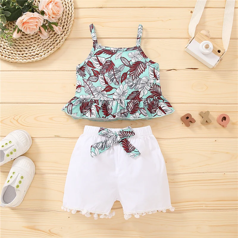 2pcs Baby Girls Cotton Clothes Set,Children Kids Girl Blue Leaves Printed Pattern Tops and White Elastic Waist Shorts,3-18Months
2pcs Baby Girls Cotton Clothes Set,Children Kids Girl Blue Leaves Printed Pattern Tops and White Elastic Waist Shorts,3-18Months
