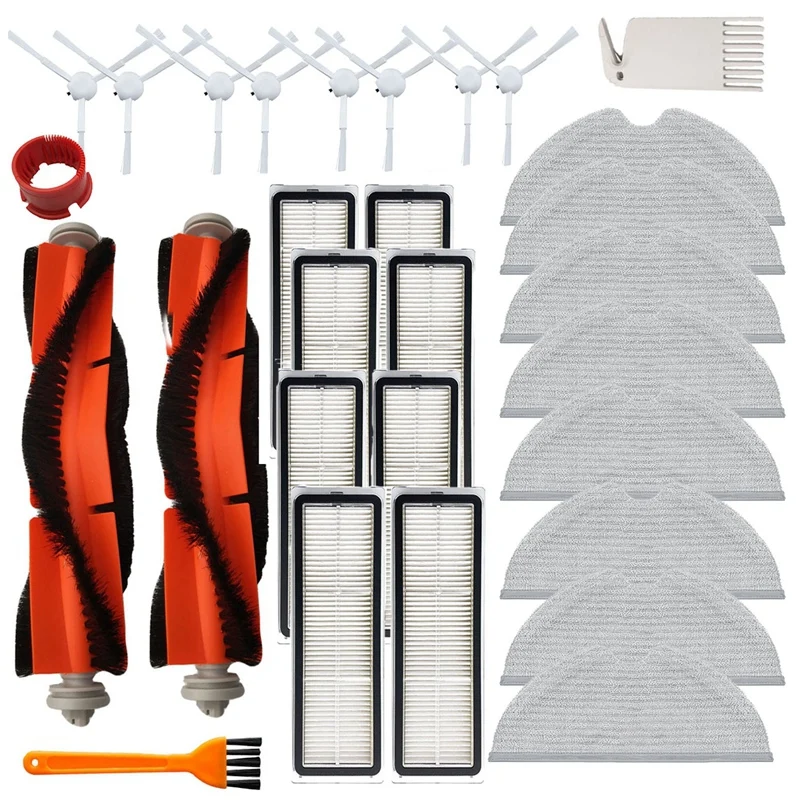 29PCS Hepa Filter Main Brush Mop Cloth Replacement Kits for Xiaomi Mijia 1C 2C STYTJ01ZHM Robot Vacuum Cleaner Parts
29PCS Hepa Filter Main Brush Mop Cloth Replacement Kits for Xiaomi Mijia 1C 2C STYTJ01ZHM Robot Vacuum Cleaner Parts