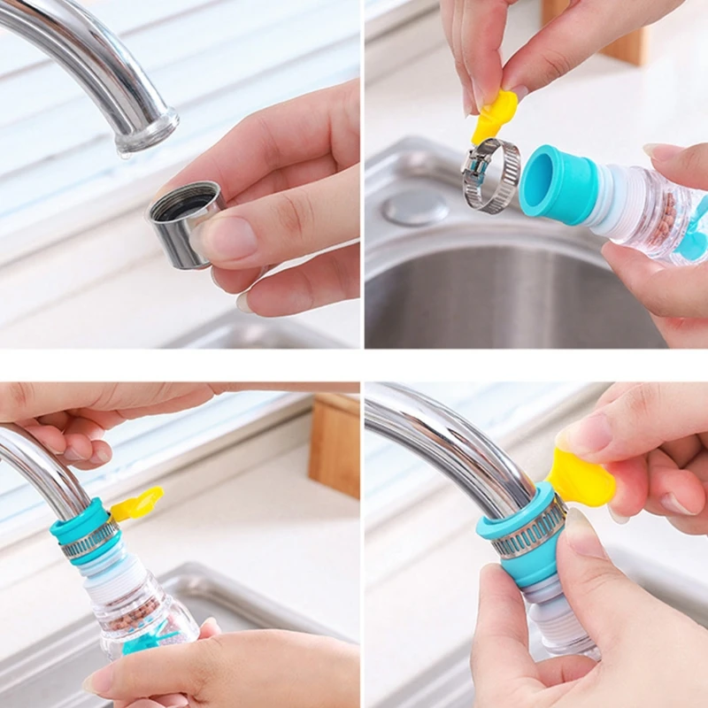 360 Adjustable Flexible Kitchen Faucet Tap Extender Splash-Waterproof Outlet Filter Head Water Saving Sprayer Filter Diffus QX2E
360 Adjustable Flexible Kitchen Faucet Tap Extender Splash-Waterproof Outlet Filter Head Water Saving Sprayer Filter Diffus QX2E