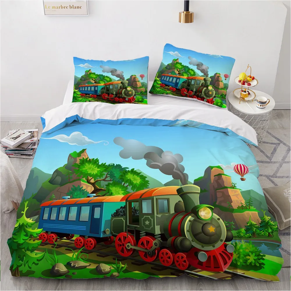 3D Custom Design Train Duvert Cover Sets Bedclothes Comforther Covers Pillow case King Queen Double Single Size White Bed linen
3D Custom Design Train Duvert Cover Sets Bedclothes Comforther Covers Pillow case King Queen Double Single Size White Bed linen