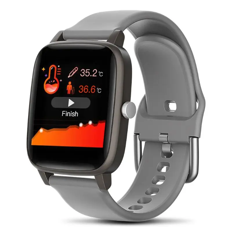 IP67 Waterproof Fitness Tracker Bracelet Body Temperature Monitoring Heart Rate Blood Pressure Monitor Smart Watch
IP67 Waterproof Fitness Tracker Bracelet Body Temperature Monitoring Heart Rate Blood Pressure Monitor Smart Watch