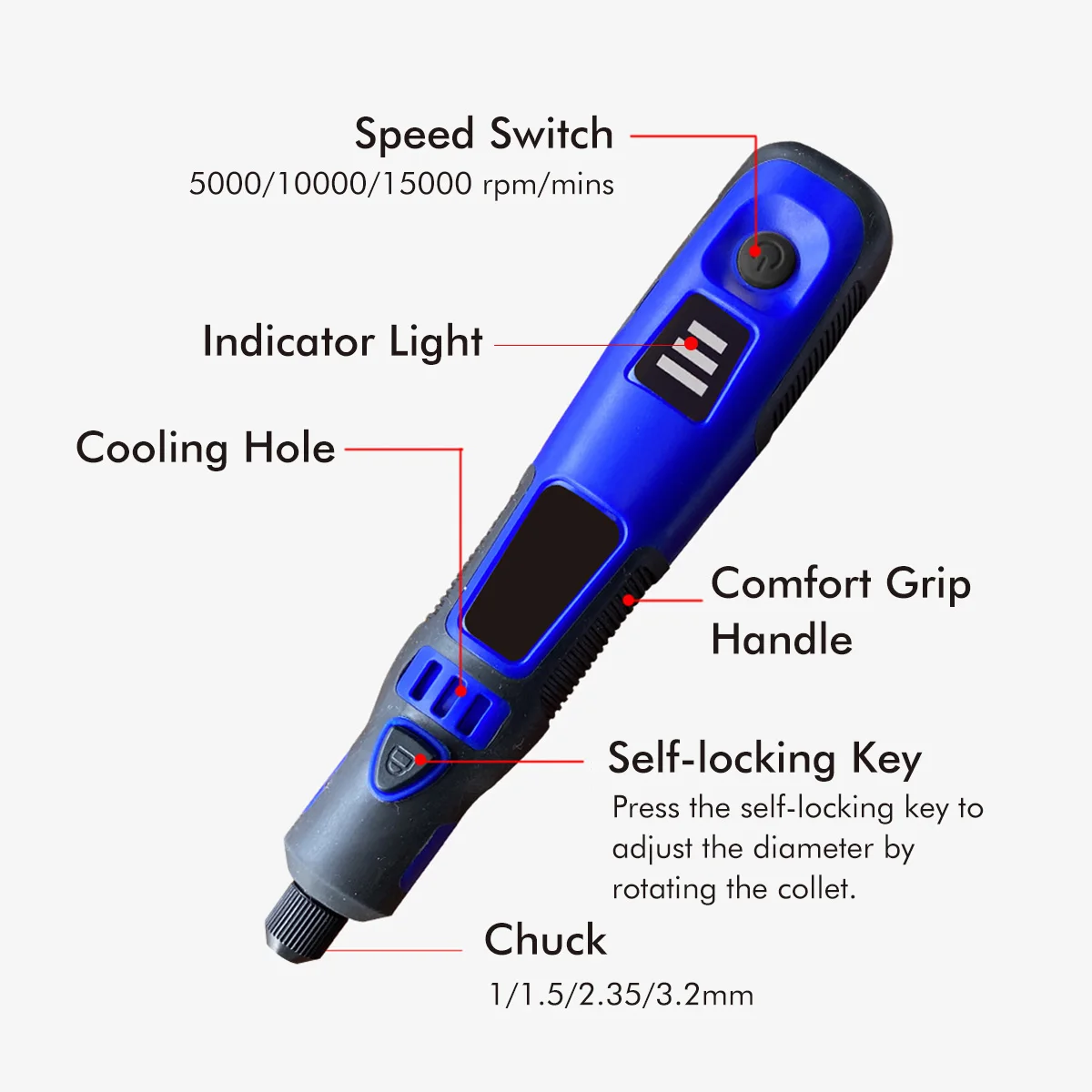 3 Speeds 15000RPM Mini DIY Drill USB Electric Grinder Engraving Hand Tool Electric Drill Engraving Pen grinder Rotary Hand Tool
3 Speeds 15000RPM Mini DIY Drill USB Electric Grinder Engraving Hand Tool Electric Drill Engraving Pen grinder Rotary Hand Tool