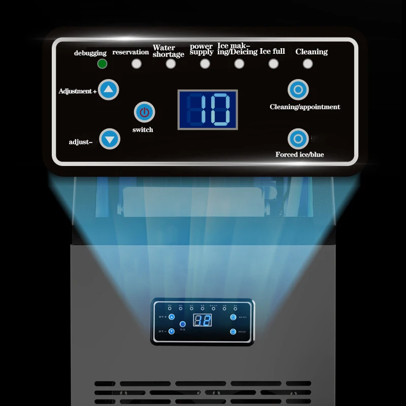 Льдогенератор квадратный 70 кг/24 ч полностью автоматическая Бытовая кофеварка