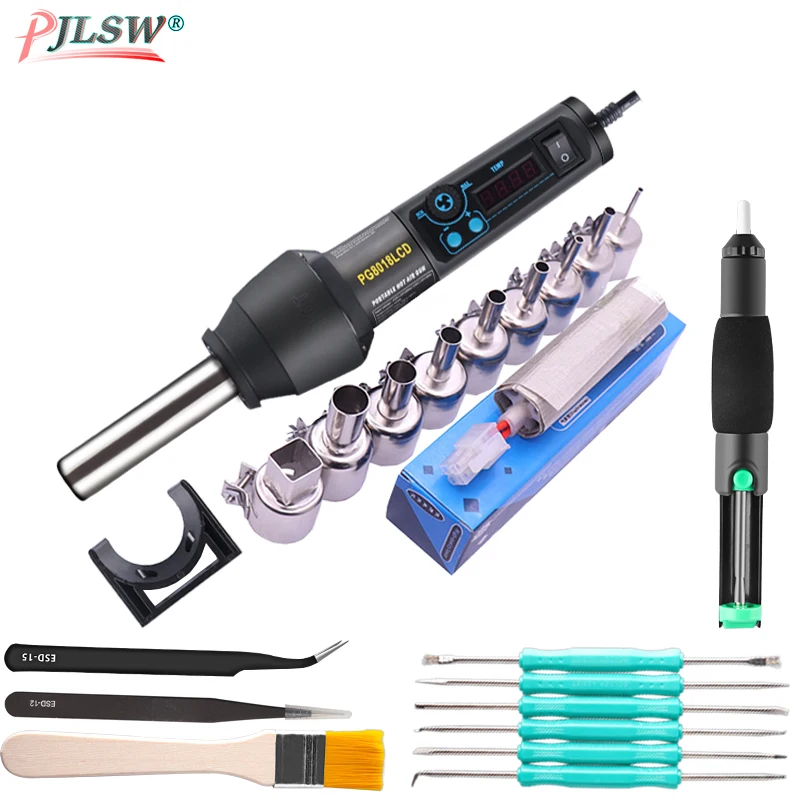 EU220V/US110V 650W 8108LCD Adjustable Electronic Heat Hot Air Gun Desoldering Soldering Station IC SMD BGA+Nozzle Hot air blower
EU220V/US110V 650W 8108LCD Adjustable Electronic Heat Hot Air Gun Desoldering Soldering Station IC SMD BGA+Nozzle Hot air blower
