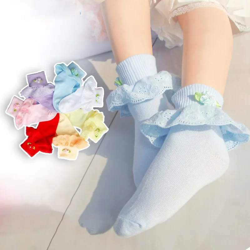 10pairs/lot Children Lace Stockings Embroidered Pure Cotton Edge Baby Stuff Dancing Socks Anti-skidding Wholesale Clothing
10pairs/lot Children Lace Stockings Embroidered Pure Cotton Edge Baby Stuff Dancing Socks Anti-skidding Wholesale Clothing