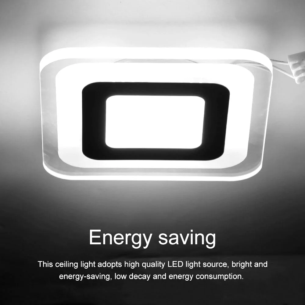 Modern LED Ceiling Light 16W Square Acrylic Ceiling Lamp LED Chandelier Lighting Fixture For Bedroom Living Room Home Decor
Modern LED Ceiling Light 16W Square Acrylic Ceiling Lamp LED Chandelier Lighting Fixture For Bedroom Living Room Home Decor