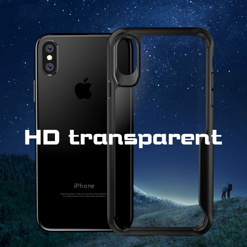 Противоударный чехол для Apple iPhone 7 8 Plus XR XS 11 Pro Max мягкий акриловый Модный