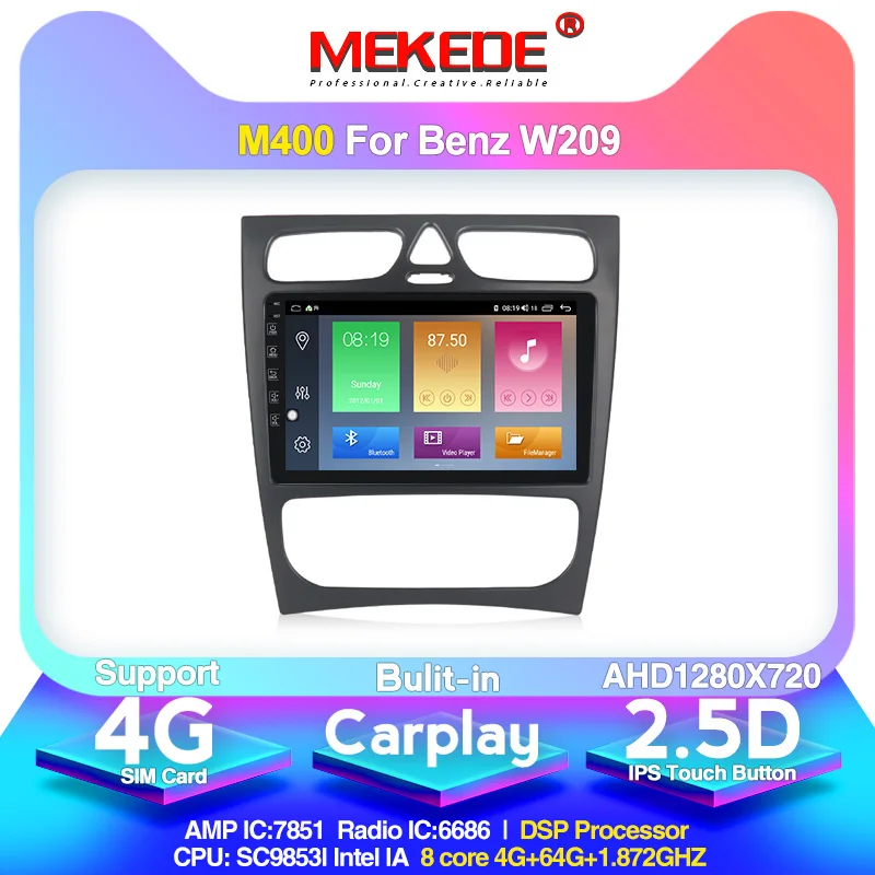 4G LTE Android 10 0 + 64G Автомобильный мультимедийный GPS навигатор радио плеер для Mercedes/Benz