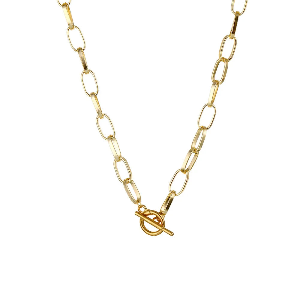 Thick Chain Toggle Clasp Gold Necklaces Mixed Linked Circle Necklaces for Women Minimalist Choker Necklace Hot Jewelry
Thick Chain Toggle Clasp Gold Necklaces Mixed Linked Circle Necklaces for Women Minimalist Choker Necklace Hot Jewelry