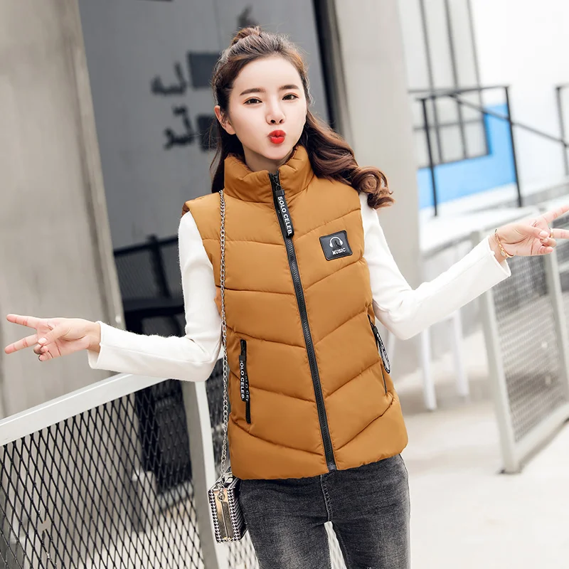 

Cheap wholesale 2019 new autumn winter Hot selling women's fashion casual female nice warm Vest Outerwear MP831