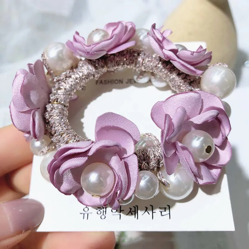 11 Color Women Girls Crocheted Simulated-pearl Flower Elastic Hair Band Sweet Braided Hair Tie Ponytail Holder Nice Rubber Band
11 Color Women Girls Crocheted Simulated-pearl Flower Elastic Hair Band Sweet Braided Hair Tie Ponytail Holder Nice Rubber Band