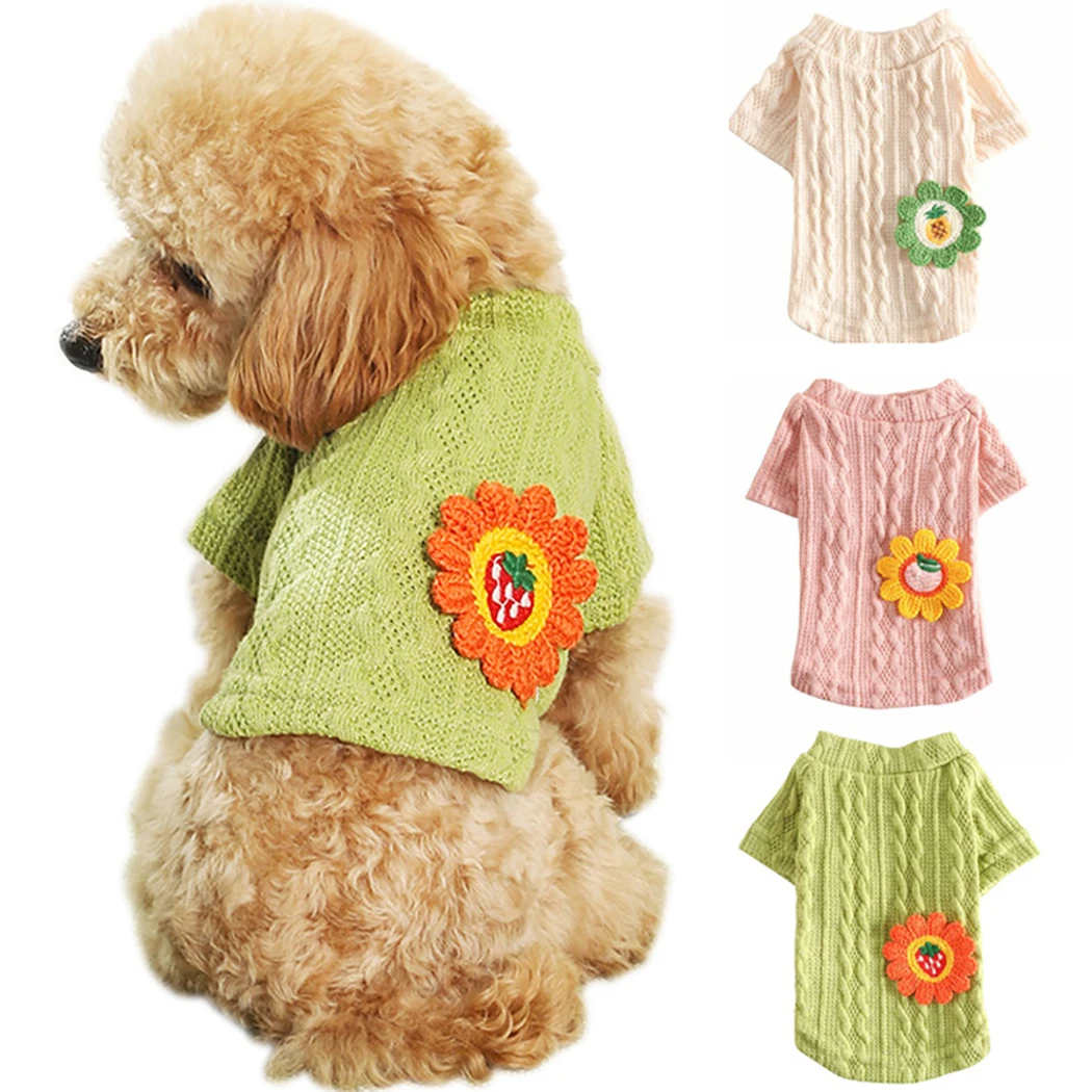 New Dog Sweater Clothes Cute Cotton Breathable Lovely Clothing Puppy Knitwear Dog Clothing For Dog Costume Teddy Warm Clothes
New Dog Sweater Clothes Cute Cotton Breathable Lovely Clothing Puppy Knitwear Dog Clothing For Dog Costume Teddy Warm Clothes