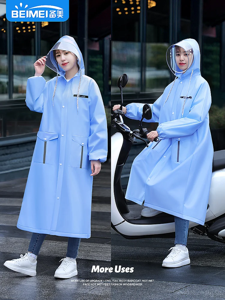 Fashion Raincoat Waterproof Long Plastic Suit Hooded Poncho Women Raincoat Gabardina Mujer Household Merchandises BD50RR
Fashion Raincoat Waterproof Long Plastic Suit Hooded Poncho Women Raincoat Gabardina Mujer Household Merchandises BD50RR