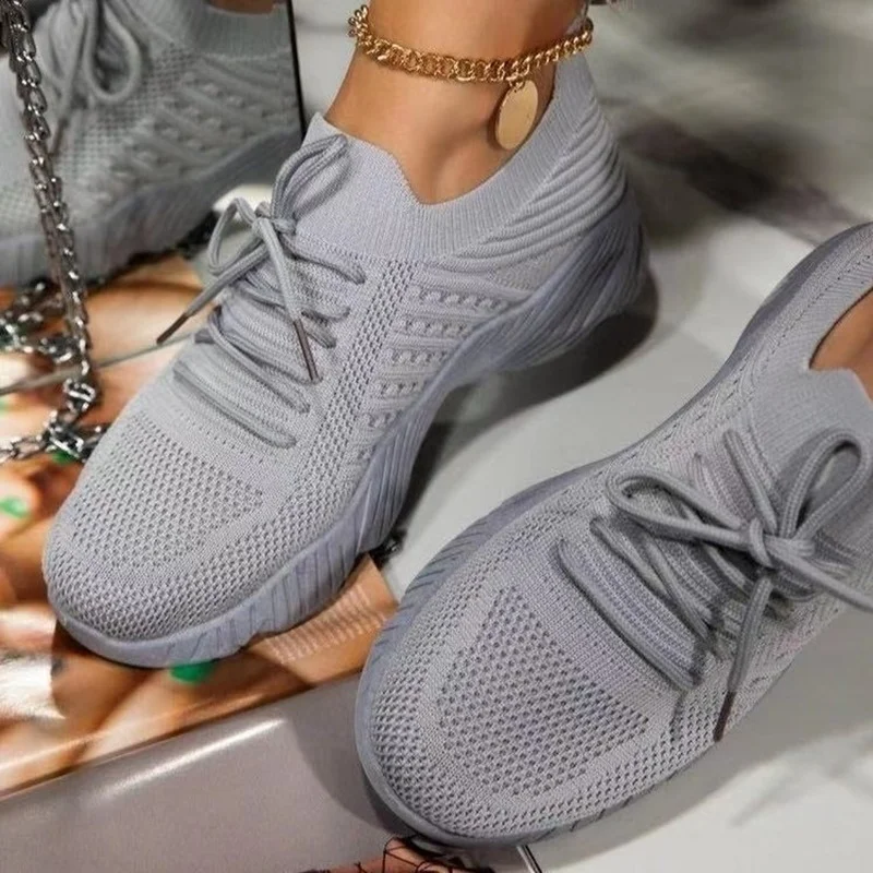 Tennis Female Vulcanized Shoes Mesh Breathable Lace Up Comfortable Lady Sport Running Shoes Plus Size Solid Color Zapatos Mujer
Tennis Female Vulcanized Shoes Mesh Breathable Lace Up Comfortable Lady Sport Running Shoes Plus Size Solid Color Zapatos Mujer