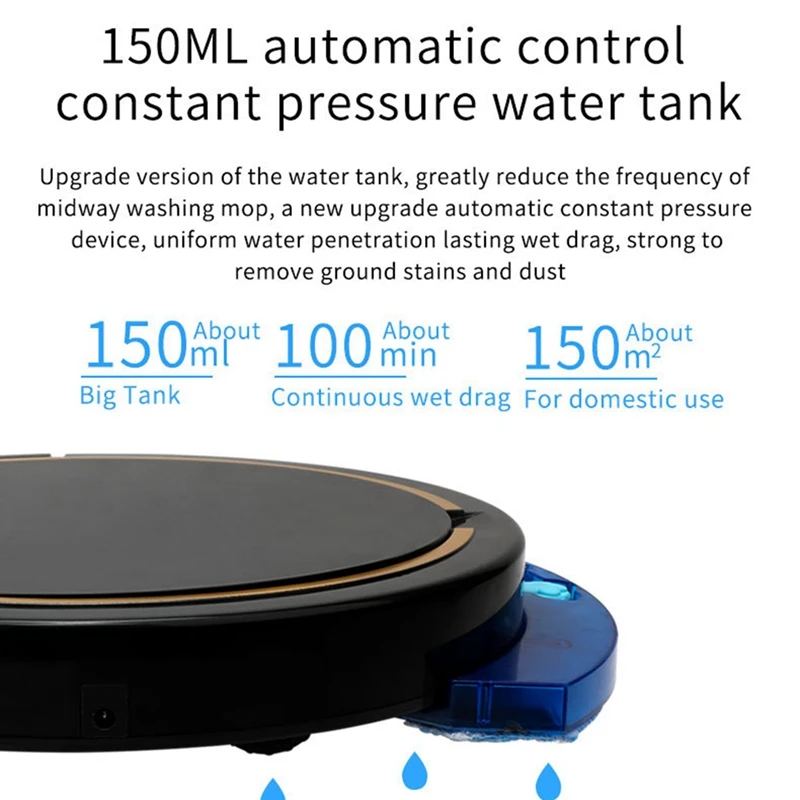 2800Pa Multifunctional Robot Vacuum Cleaner, with Water Tank, Regular Wet and Dry and Mop Carpet Cleaner 
2800Pa Multifunctional Robot Vacuum Cleaner, with Water Tank, Regular Wet and Dry and Mop Carpet Cleaner