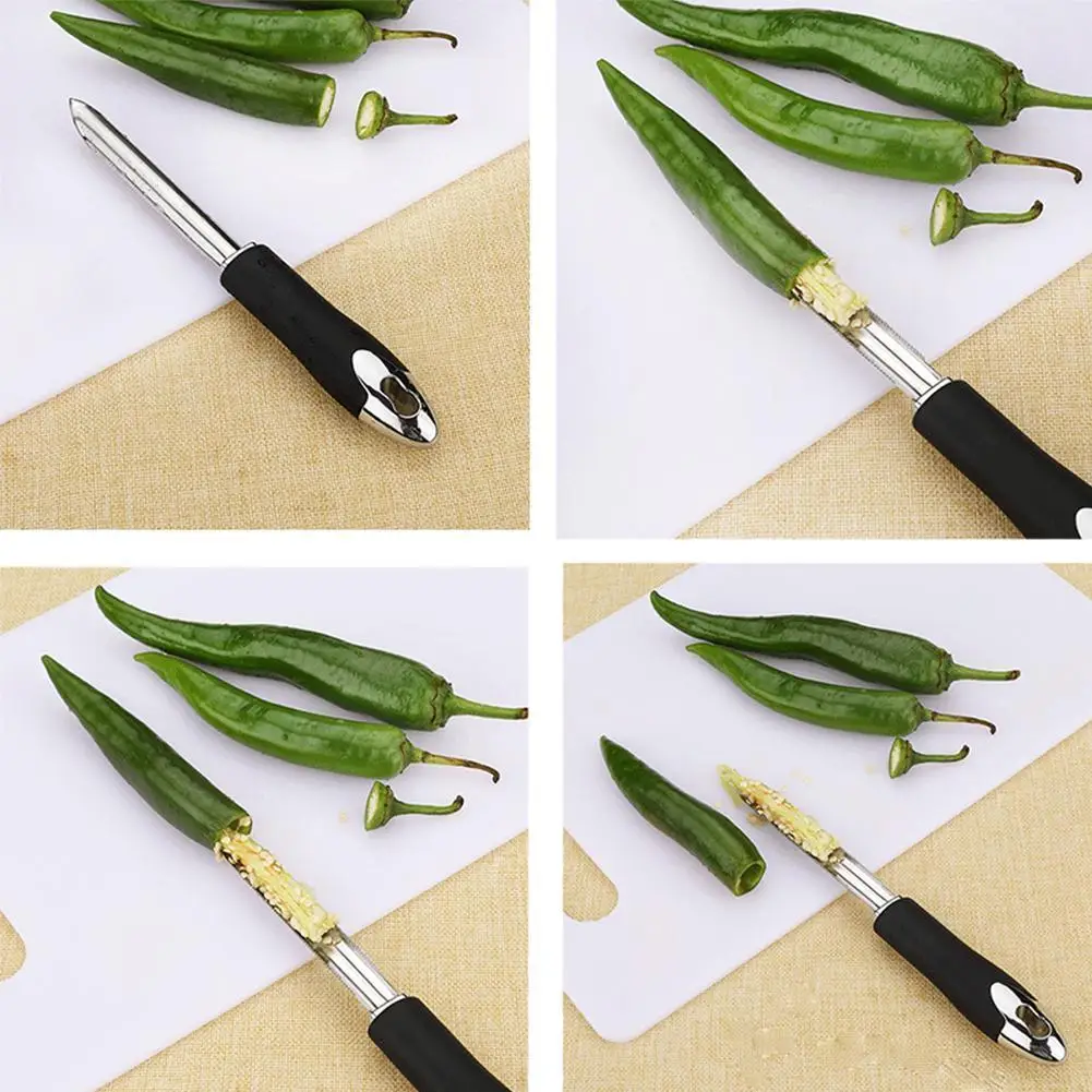 Home Portable Chili Pepper Corer Steel Zucchini Courgette Edge with Gadgets Corers Kitchen Serrated Cucumber Special R1J2
Home Portable Chili Pepper Corer Steel Zucchini Courgette Edge with Gadgets Corers Kitchen Serrated Cucumber Special R1J2