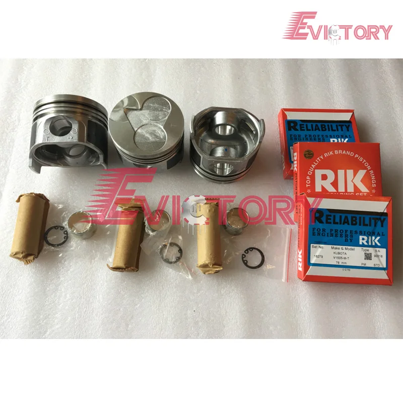 For kubota D1305 oversize piston ring +0.50 full gasket engine bearing kit
For kubota D1305 oversize piston ring +0.50 full gasket engine bearing kit