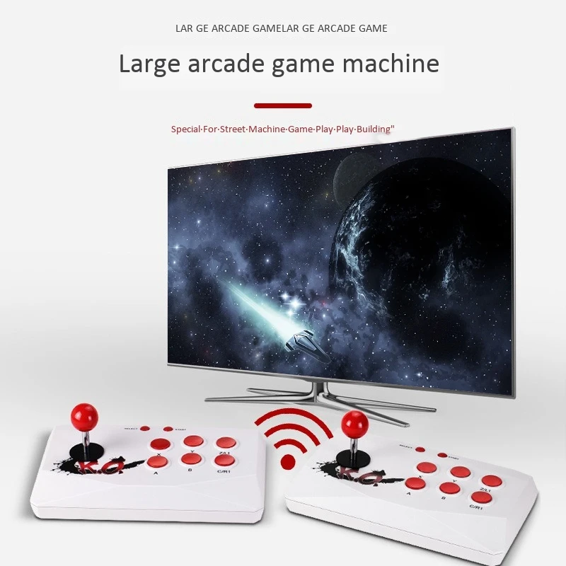 Retro TV Game Console Video Game Console with 2 Wireless Arcade Joystick Controllers Built-in 1788 Games HDMI Output
Retro TV Game Console Video Game Console with 2 Wireless Arcade Joystick Controllers Built-in 1788 Games HDMI Output