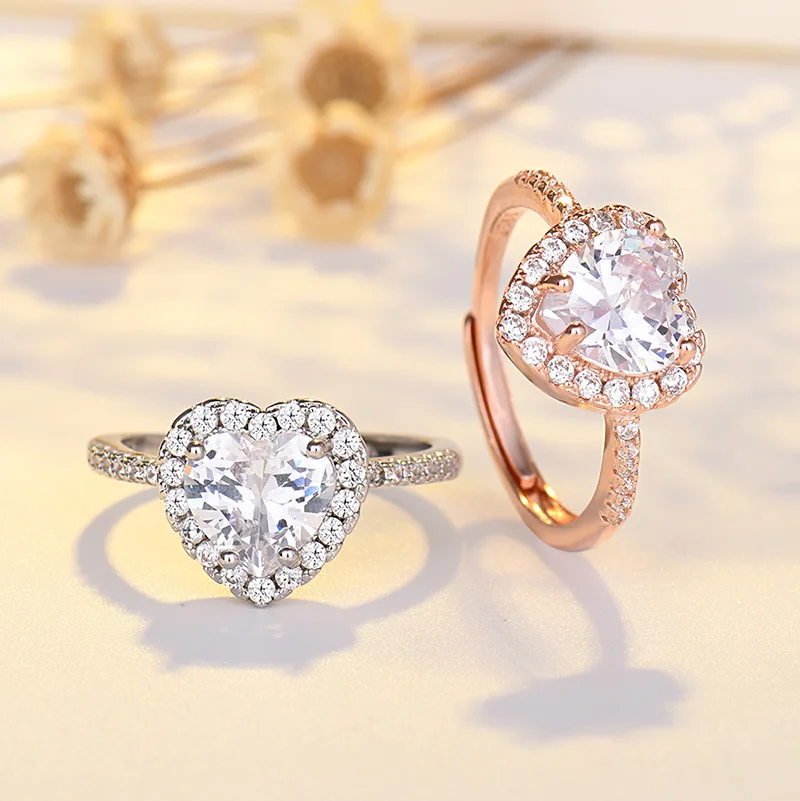 Delicate Heart Shape Promise Ring for Couple AAA CZ Engagement Wedding Band Rings for Women Bridal Wedding Jewelry Wholesale
Delicate Heart Shape Promise Ring for Couple AAA CZ Engagement Wedding Band Rings for Women Bridal Wedding Jewelry Wholesale