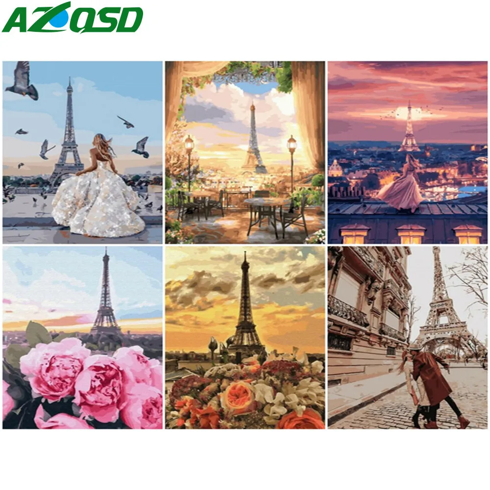 Картина AZQSD по номерам, закат, башня, рисование на холсте, DIY рамка, краска по номерам, пейзажные наборы Современные настенные искусства
Картина AZQSD по номерам, закат, башня, рисование на холсте, DIY рамка, краска по номерам, пейзажные наборы Современные настенные искусства