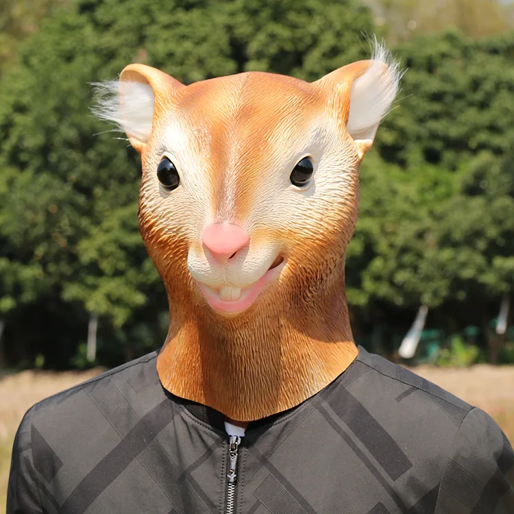 Latex Squirrel Mask Halloween Animal Mask Cosplay Masquerade Party Funny Headgear
Latex Squirrel Mask Halloween Animal Mask Cosplay Masquerade Party Funny Headgear