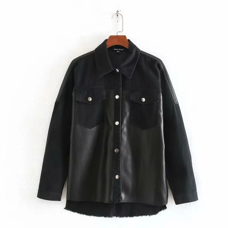 YOSICIL PU Leather Jacket Fashion Women Faux Leather Coat Streetwear Solid Long Sleeve Jackets Casual Female Outwear Coats
YOSICIL PU Leather Jacket Fashion Women Faux Leather Coat Streetwear Solid Long Sleeve Jackets Casual Female Outwear Coats
