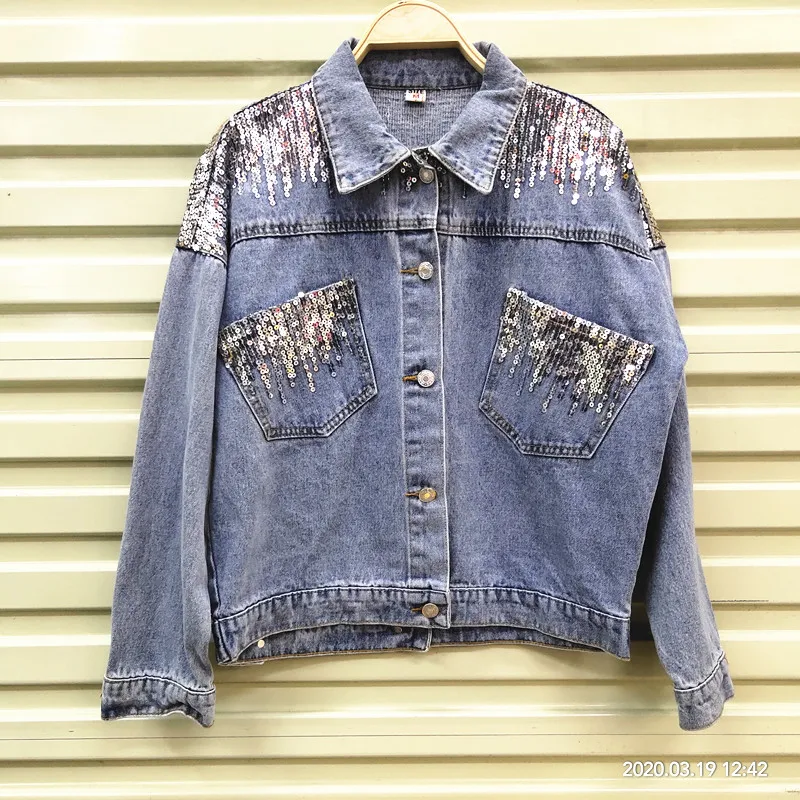 2020 Denim Coat Women Streetwear Autumn Tassel Embroidery Sequined Cowgirl Jacket Fashion Single Breasted Loose Outwear
2020 Denim Coat Women Streetwear Autumn Tassel Embroidery Sequined Cowgirl Jacket Fashion Single Breasted Loose Outwear