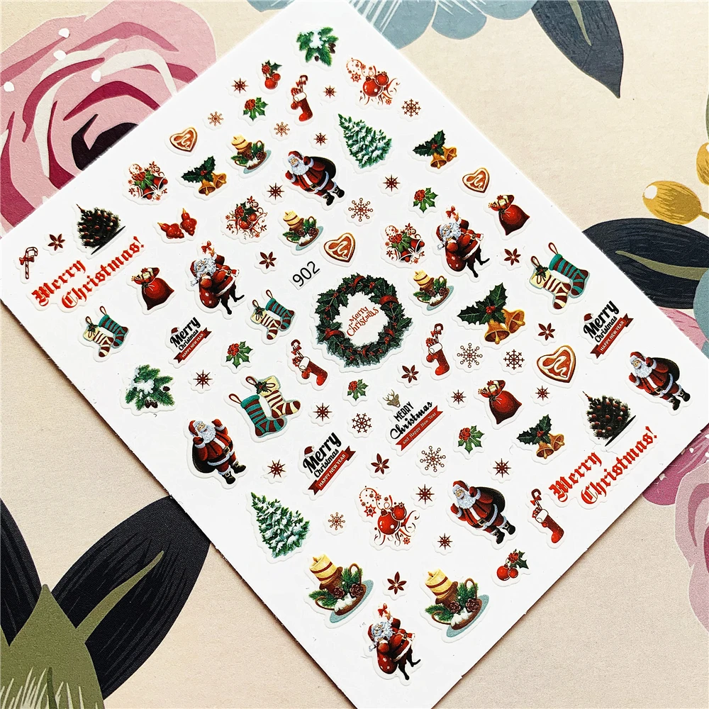 902 901 Christmas gift tree santa claus 3D Back glue Nail decal Nail sticker Nail decoration Nail art Nail tool Nail ornament
902 901 Christmas gift tree santa claus 3D Back glue Nail decal Nail sticker Nail decoration Nail art Nail tool Nail ornament